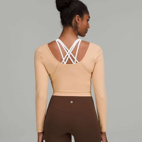 NWT Women's Lululemon Align Long Sleeve Crop Size 8 Color: Contour - Picture 5 of 6